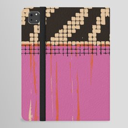Pink Oil Spill - MidCentury Modern Abstraction - coral, bold, nature, maximalist, harmony, minimalis iPad Folio Case