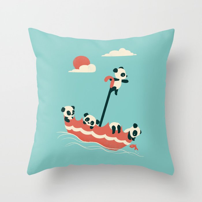 Float On Throw Pillow by Jay Fleck Society6