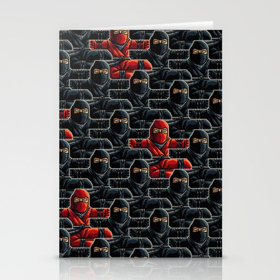 Ninja Attack Stationery Cards