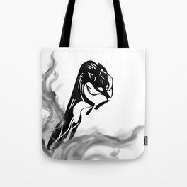 Black and white fox Tote Bag