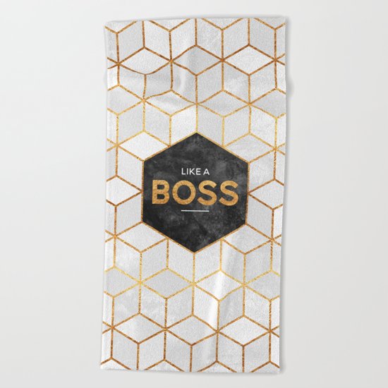 Like a boss Beach Towel