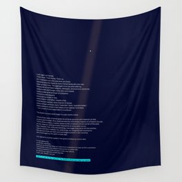 pale blue dot Wall Tapestry