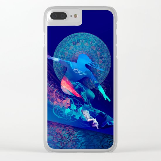 sky surfer Clear iPhone Case