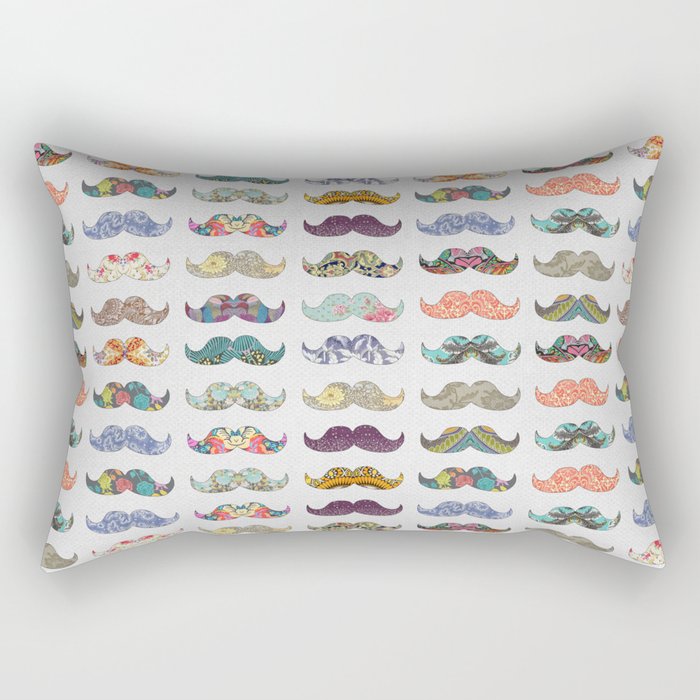 Mustache Mania Rectangular Pillow