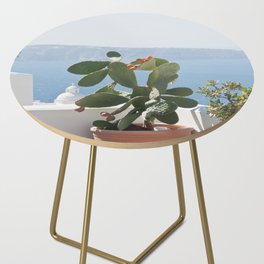 Santorini Cactus Dream #3 #minimal #wall #decor #art #society6 Side Table