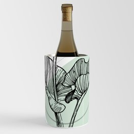 Calla and lily - Minimal Contemporary Botanical  Wine Chiller