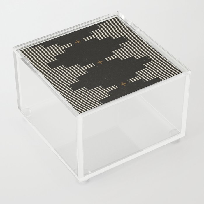 Southwestern Minimalist Black & White Acrylic Box