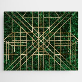 Art Deco design - velvet geo VII Jigsaw Puzzle