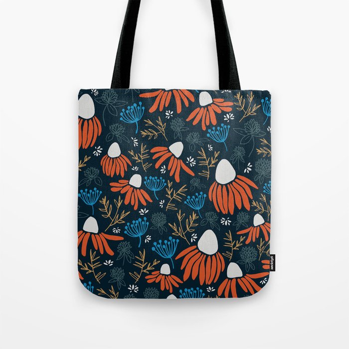 Wildflowers - Orange Tote Bag