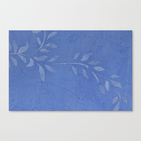 Blue Ivy Vine - Pretty - Rustic - Floral Canvas Print