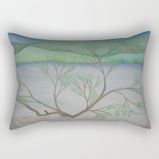 Banks of the Canal Rectangular Pillow