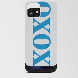 Blue XOXO iPhone Card Case