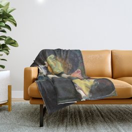 Edvard Munch Jealousy Sjalusi Throw Blanket