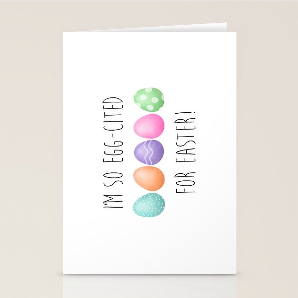 im so egg cited for easter stationery cards by avenger society6 easter stationary