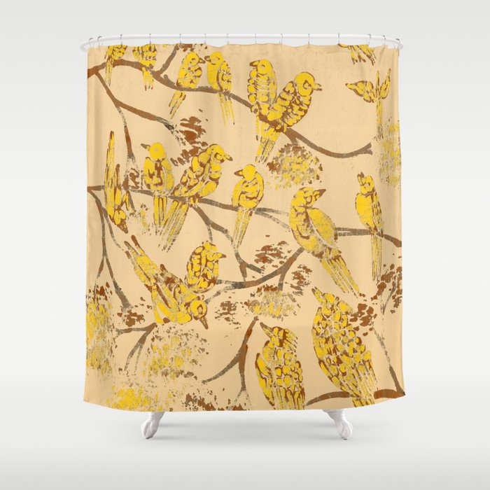 Feathered Friends Batik Shower Curtain By Elcorette Society6