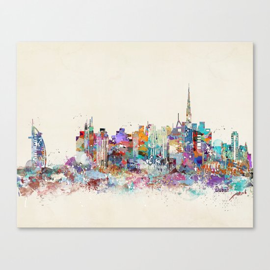 Dubai skyline Canvas Print