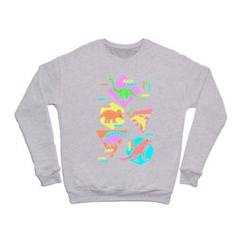 Nineties Dinosaur Pattern Crewneck Sweatshirt