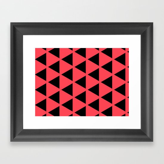 Sleyer Black on Pink Pattern Framed Art Print