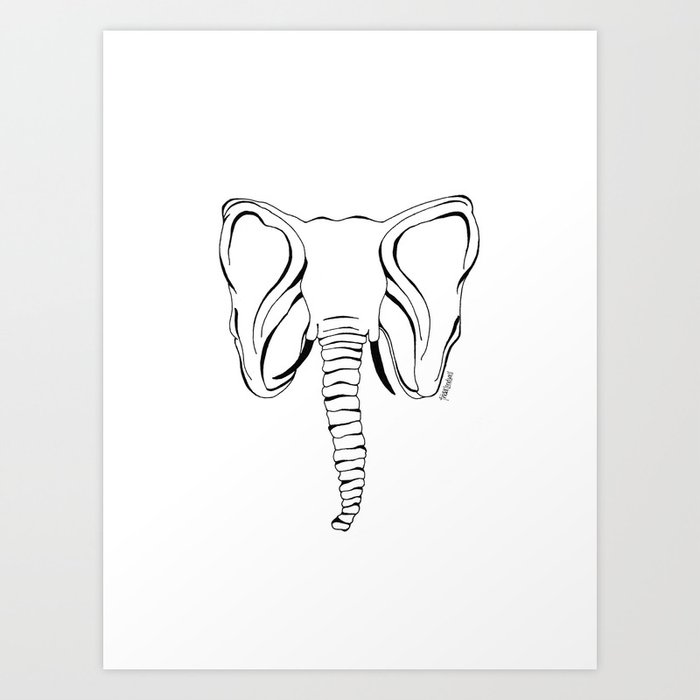 THE ELEPHANT Art Print