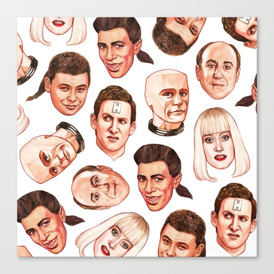 Faces of The Dwarf Canvas Print