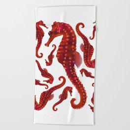 seahorses Beach Towel