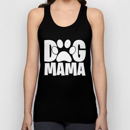 Dog Mama Pet Paw Womens Unisex Tank Top