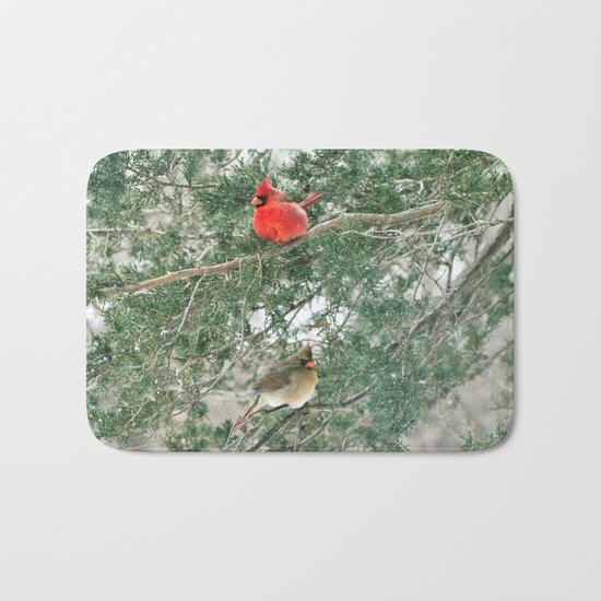 Tree for Two (Northern Cardinals) Bath Mat