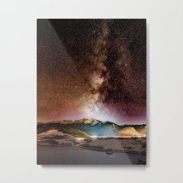 Milky Way Grainy Detail // Amazing Shot of the Galaxy in Colorado Long Exposure Star Gazing Photo Metal Print | Comet Moon Dark, Decor Bed Bath Room, Camp Camping Range, Nature Backpacking, Astronomy Gazing, Milky Way Galaxy Sky, Travel Outdoors Lake, Black Night Nights, Photo, Landscape Picture 