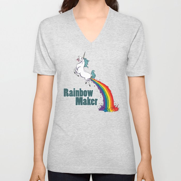 Rainbow Maker V Neck T Shirt