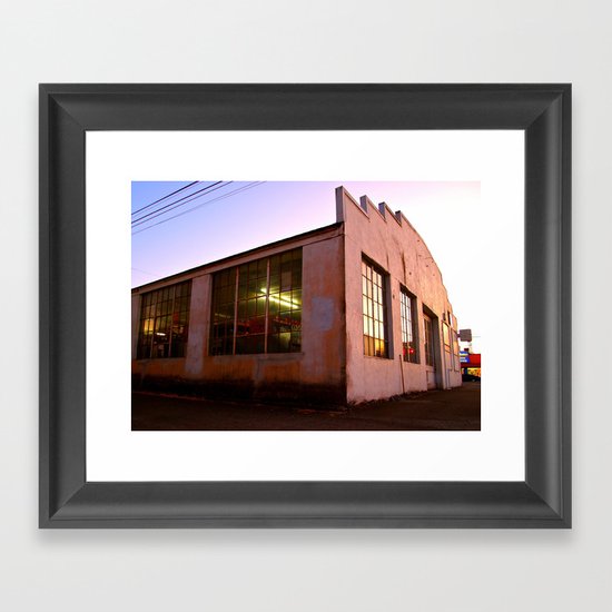 Auto Garage Framed Art Print