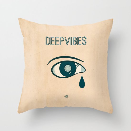 Deep Vibes Throw Pillow