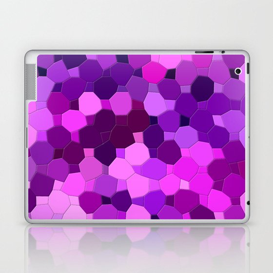 Purple Octagons Laptop & iPad Skin