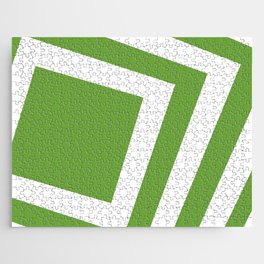 Green squares background Jigsaw Puzzle