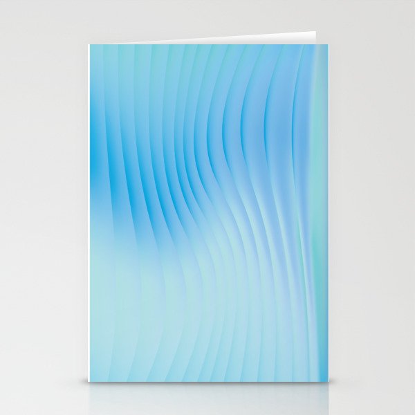gradient blue seas Stationery Cards