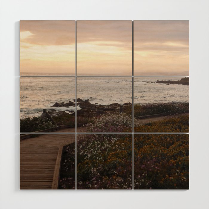 On the right path - Wildflowers bloom for those in love Wood Wall Art