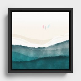 Surf's up Framed Canvas