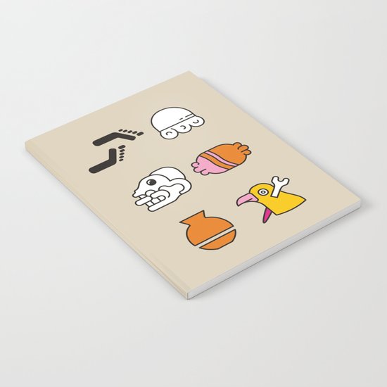 AZTEC~Nahuatl Glyphs Notebook