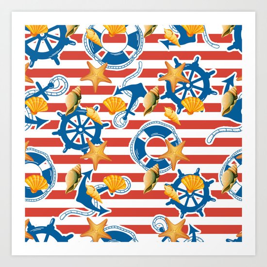 summer sea Art Print