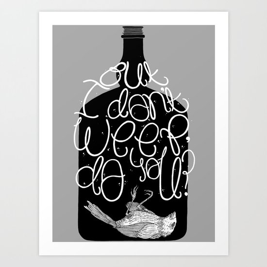 Bluebird - Bukowski Art Print