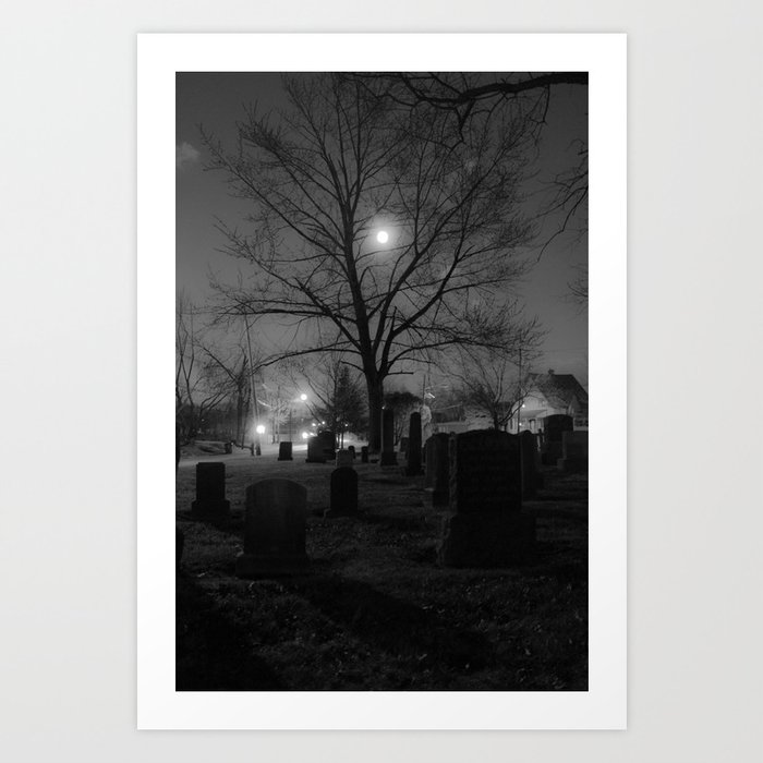 Graveyard  Art Print