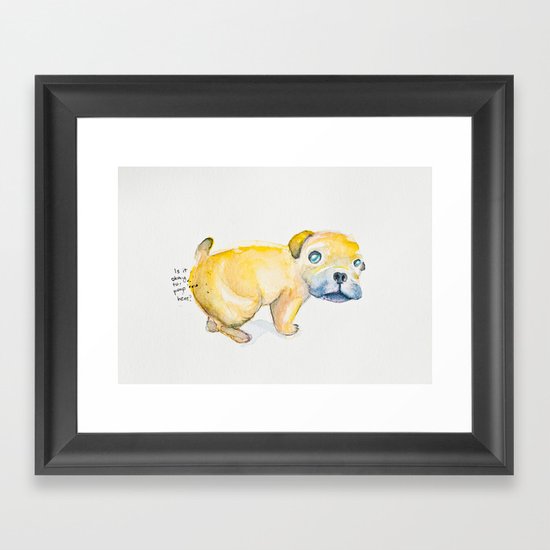 Pug Love Framed Art Print