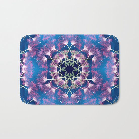 Flower Mandala v.3 Bath Mat