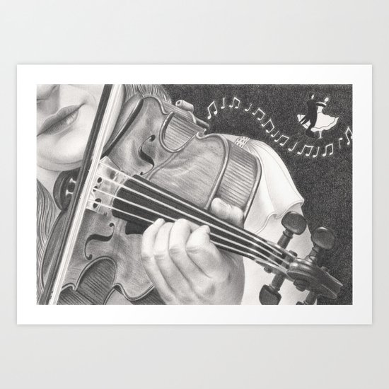 The Note Waltz Art Print