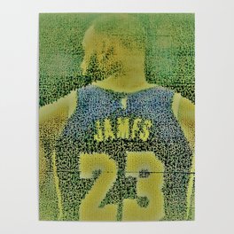 lebron abstract ( Limited 01 / 50#) Poster