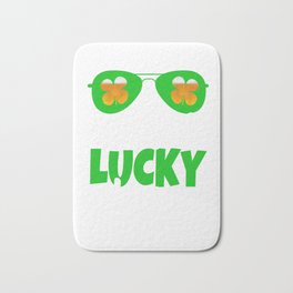 Lucky Irish St. Patrick's Day Mister Lucky Charm Bath Mat | Green, Pattysday, Humorous, Patronsaints, Stpatricks, Irishgreenday, Patricksday, Luckyirishgreen, Stpattysday, Stpatricksday 