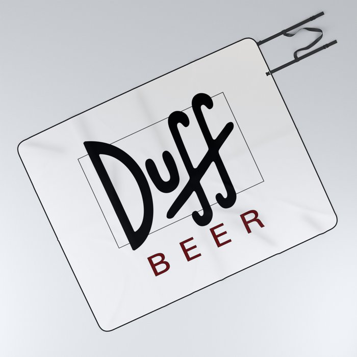 Duff Beer Logo Black Picnic Blanket By Fanatoonic Society6