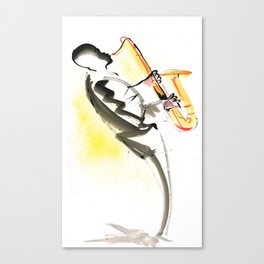 Jazz Saxophone Musician Canvas Print