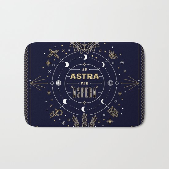 Ad Astra Per Aspera Bath Mat