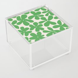 Flower pattern green Acrylic Box