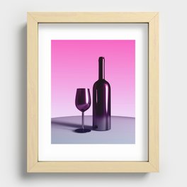 Wine alcoholic Recessed Framed Print